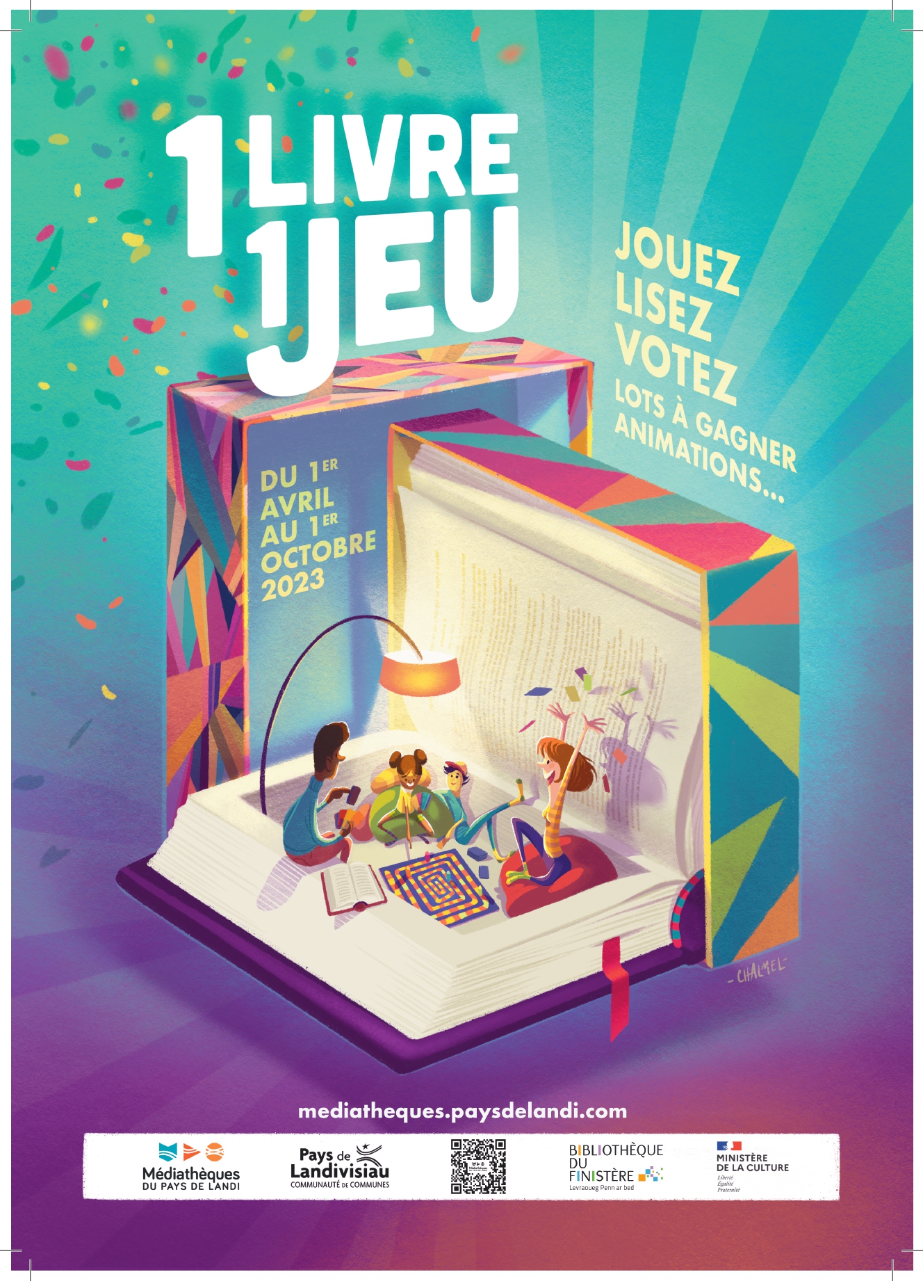 Un livre un jeu - Affiche