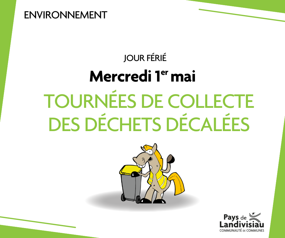 Déchets – Férié – 1er mai