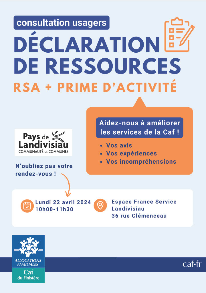 Flyer - Focus groupe Dtr Rsa Landivisiau