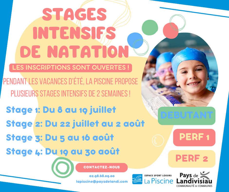 STAGE INTENSIF été DE NATATION