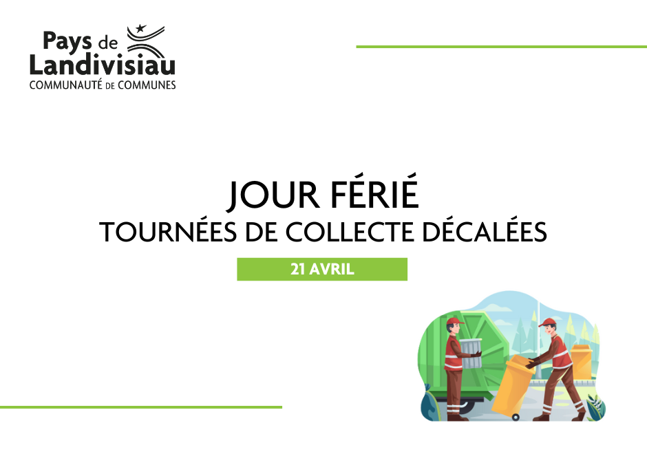 CCPL – Déchets – Tournées décalées – 21 avril
