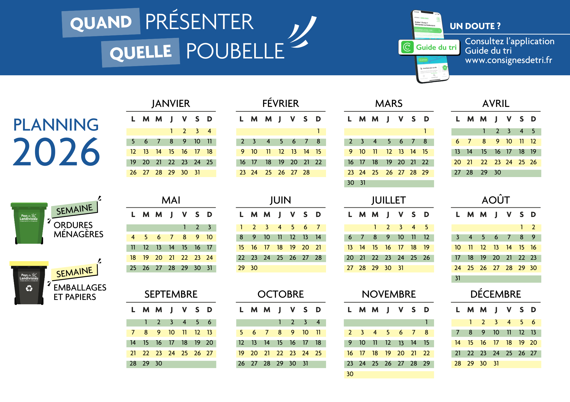 Planning memo tri bleu
