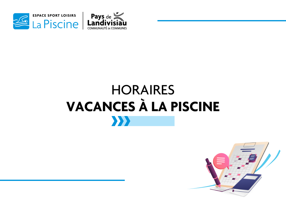 CCPL – Piscine – Vacances Horaires
