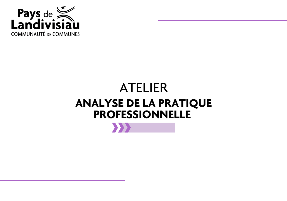 CCPL – Atelier analyse de la pratique professionnelle petite enfance