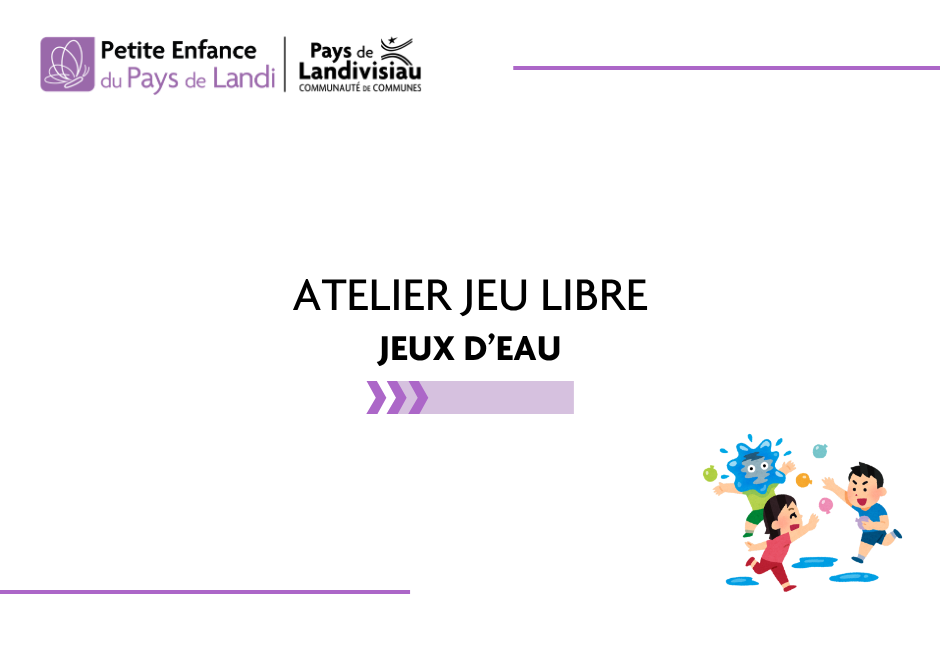 CCPL – Atelier jeu libre, jeux d&rsquo;eau