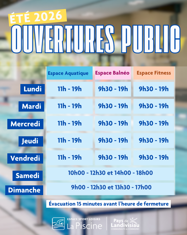 Ouverture public été